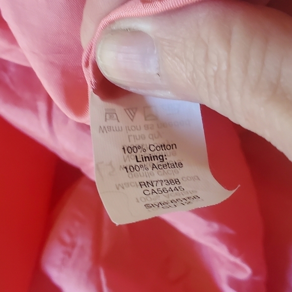 J. Crew Square Neck Sleeveless Pink Pleated Waist Acetate Sz. 12 Dress - Picture 3 of 12